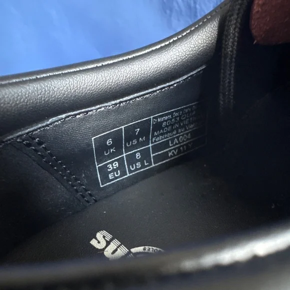 Dr. Martens 8053 Quad Black Fondant Pink Arcadia Leather Platform UK6 W8 - Picture 9 of 9